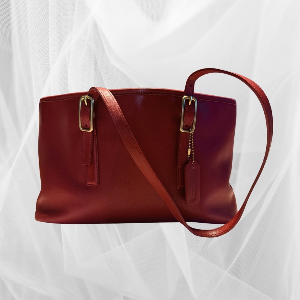 Coach Red Leather Bag- great condition